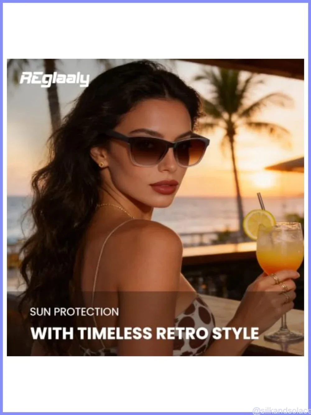 Polarized Retro Square Sunglasses UV Protection Unisex Lightweight Full Frame